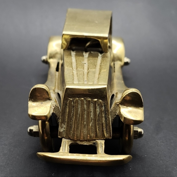 VTG 3D Brass Antique Car Model, vehicle Model, home decor, office decor - Picture 9 of 14
